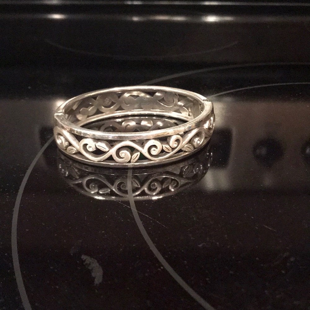 Brighton scroll floral bangle bracelet